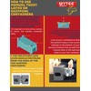 Mytee Products (2 Pack Sea Rail Shipping Container Manual Twist