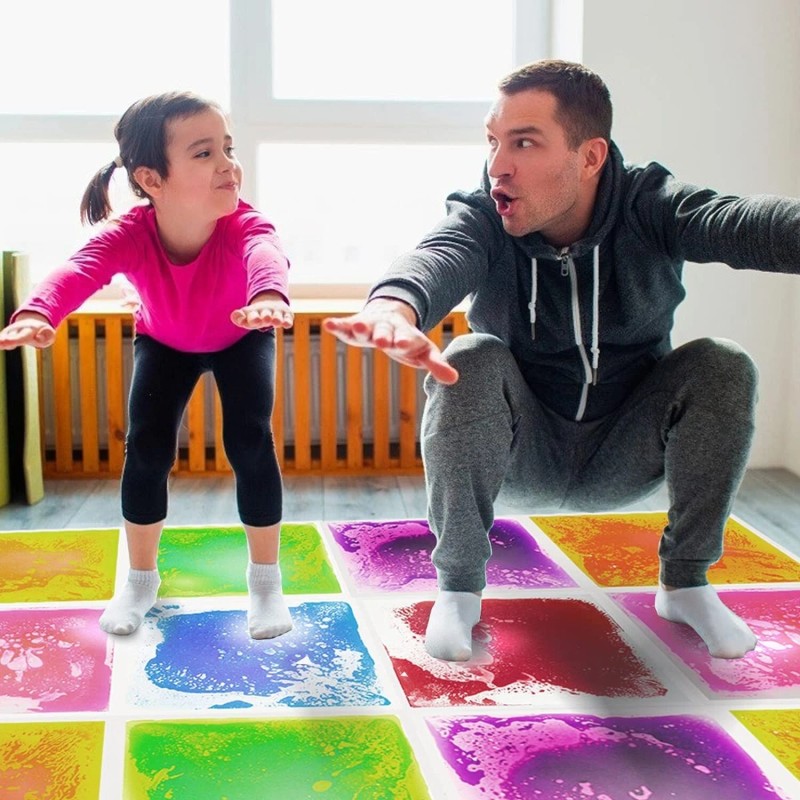 edusense Sensory Floor Tiles, Liquid Floor Tiles for Kids, Sensory