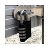 Lumina D Large Padlock 4-Digit Dial Combination Lock Black