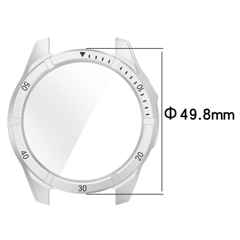 Disscool Full Coverage Case with Screen Protector Compatible with Garmin