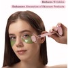 Jade Roller and Gua Sha Stone Massage Tool Set, Natural
