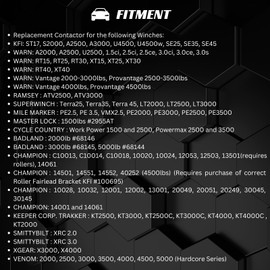 AUTO OCCASION Winch Solenoid Relay Contactor 12V 300A Winch Rocker Thumb Switch Combo with Handlebar Control Kit Compatible with ATV UTV 3000lbs-5000lbs Polaris 800 1000