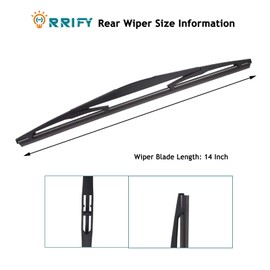 ORRIFY 14" Rear Windshield Wiper Blade for Infiniti EX35 08-12, for Infiniti QX50 QX70 14-17, for Honda CR-V 07-11, for Nissan Murano 03-08, for Subaru Forester 06-22, for Subaru Outback 05-19