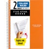 Five Star Spiral Notebook, 2 Subject, College Ruled Paper, 6"