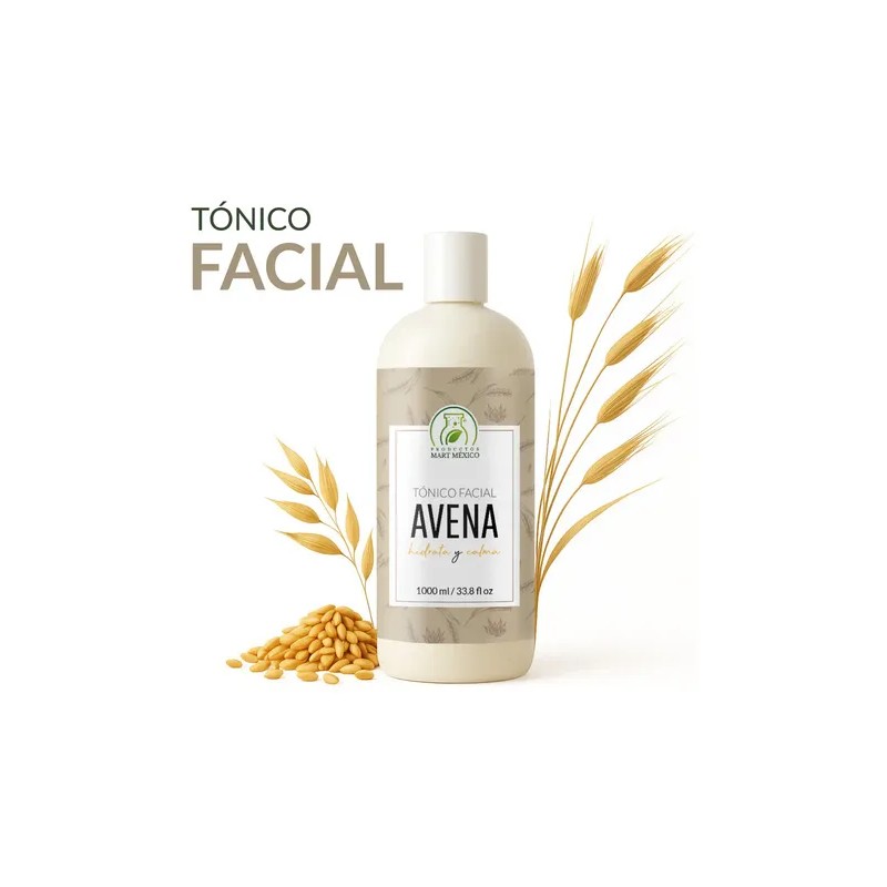 Tónico Facial Avena Productos Mart Mexico 1L Piel Sensible Hidratante