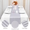8 Pack Silver Table Runner 12 x 72 Inch Satin