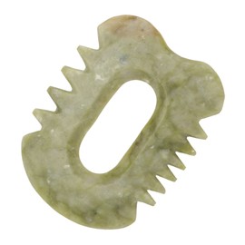 WOONEKY 1 Pc Natural Jade Gua Sha Board Muscle Release Tool for Massage Wear-resistant Green Gua Sha