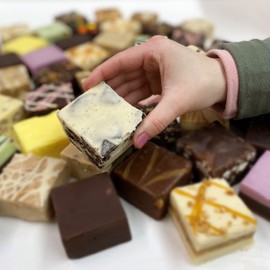 Valley Fudge, Cookies and Cream, Fresh Artisan Fudge, Real Butter, Gourmet Candy, Half Pound Package