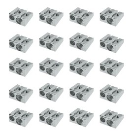 FABER-CASTELL 205236 - Metal Sharpener Small, 20 Double Sharpeners, Sharpener Thick and Thin Pens