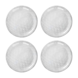 Gourmet Art 4-Piece Golf Heavyweight and Durable Melamine 6 Inch Plate for Indoors Outdoors Use, Party, Wedding, Birthday and Everyday Use.