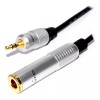 Lecute Shop Adaptador Auxiliar 3.5mm A Jack 6.35mm Cable Conector