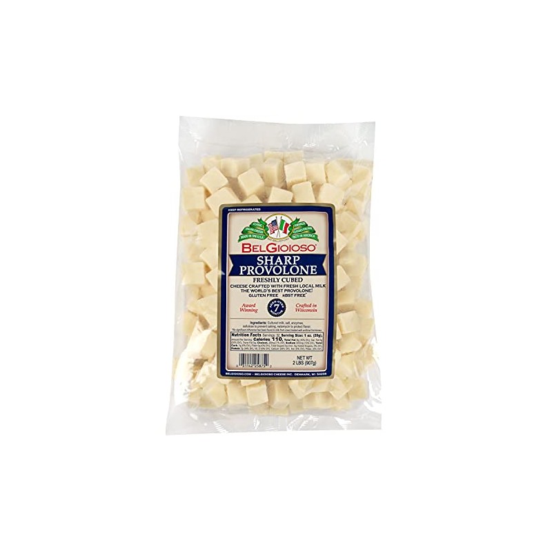 Belgioioso Sharp Provolone Cheese Cubes 2 Lb