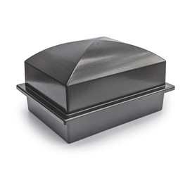 Crowne Vault Recycled Urn Vault for Underground Burial | Fortified Urn Vaults to Hold Cremation Urns for Cemetery and Ground Burials | Made in The USA and Responsibly Manufactured (Coronet, Carbon)