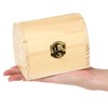 Tosnail 6 Pack Unfinished Wooden Treasure Chest, 4.7 x 3