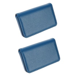 STOBOK 2pcs Pu Magnetic Business Card Holder Case Stylish Portable Name Holder for Credit Cards and Business Elegant Design for Professionals and Entrepreneurs
