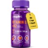 Vitamins D3 + K2 5000 IU - 120 Vegan Capsules