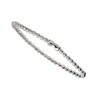 Ball Chain with Connector (Silver 100PCS) 2.4mm Bead Diameter 10cm