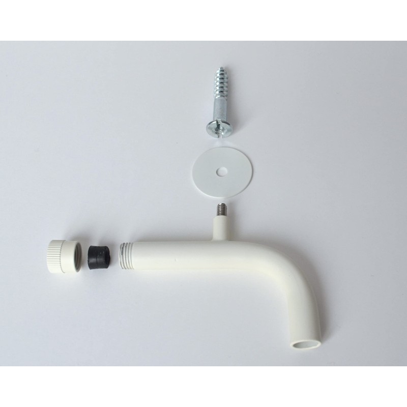 Cable Holder Lamp White Metal | Tight Cable - No