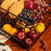 HOSY 2 Tier Steel Basket, Standing Storage Rack Ideas for