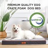 Sonive Extra Large Waterproof Egg Crate Foam Dog&Cat Beds Supportive