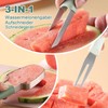 Gdraco 3-in-1 Stainless Steel Fruit Cutter Watermelon Cutter Stainless Steel