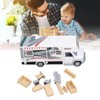 1/32 Kids RV Toy Sound Light Opening Doors Simulation Educational
