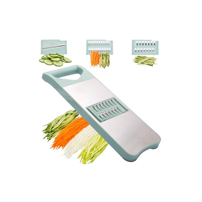 NACOLUS 6-Blade Mandoline Slicer with Slide-On Hand Guard - Vegetable