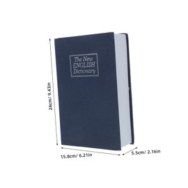 Operitacx Book Safe Lock Box Simulated Book Security Hidden Storage for Cash and Valuables Combination Lock Decorative Box for College Dorm
