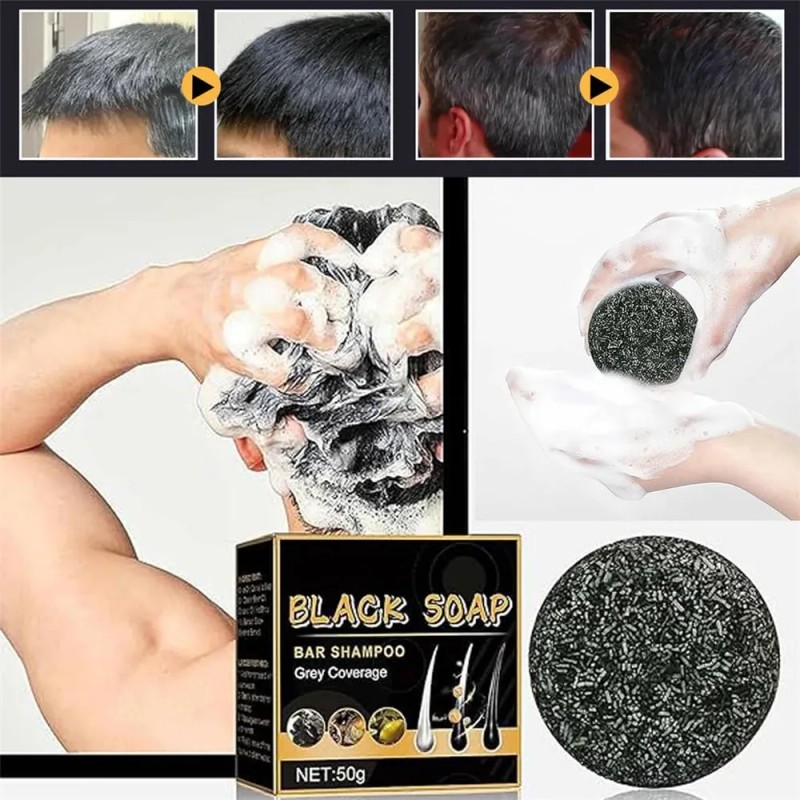Jabón Capilar Negro Para Limpieza Del Cuero Cabelludo Y