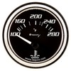 Equus 7262 2-1/16" Electric Water Temperature Gauge, Chrome with Black