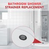 Enhon 4-1/4" OD Shower Drain Assembly, Snap in Shower Base