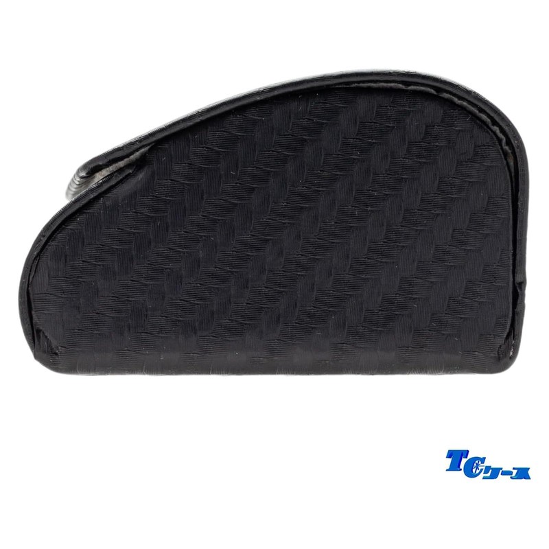 テーシーケース メガネケース おしゃれ レザー ハード ケース マグネット式 ステンレス フェイクレザー ブラック