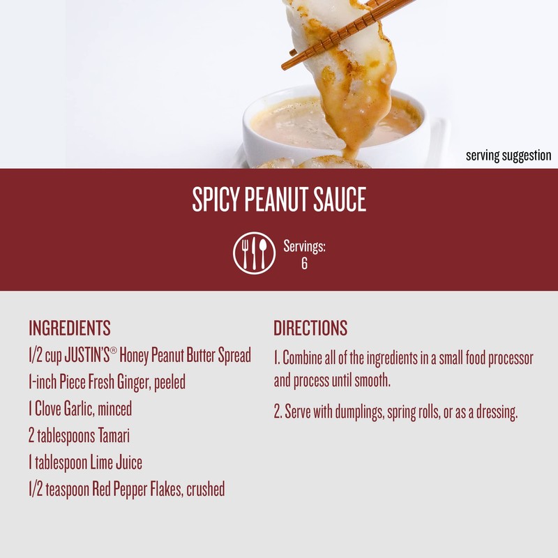 JUSTINS No Stir, Gluten-Free, Honey Peanut Butter, 28 oz Jar