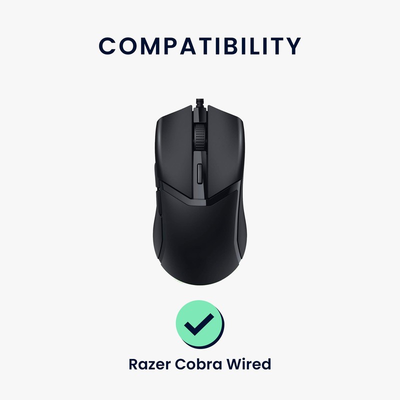 kwmobile Mouse Feet Replacement Compatible with Razer Cobra Wired Computer