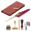 Dip Calligraphy Pen Set Feather Ink Sac Fountain Pen Gift