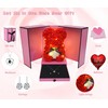 HYRIXDIRECT Flowers Rose Bear Valentine's Day Gifts Lighted up Artificial