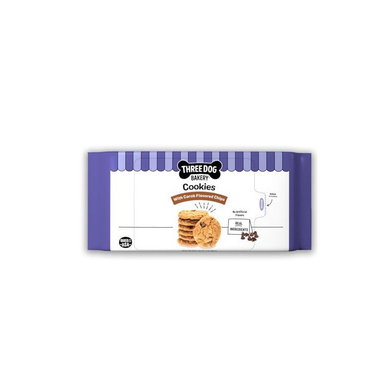 Three Dog Bakery Carob Chip Cookie