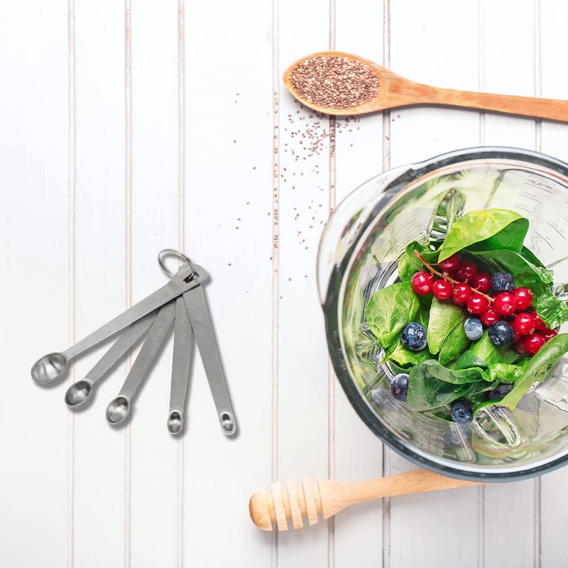 Mini Measuring Spoons 4-Piece Set - Nip, Smidgen, Pinch, Dash
