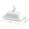 Bicuzat Ceramic Butter Dish with Lid Butter Keeper Butter Plate