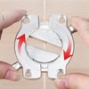 Pack of 2 Table Top Connectors, Worktop Connection Rail, Zinc