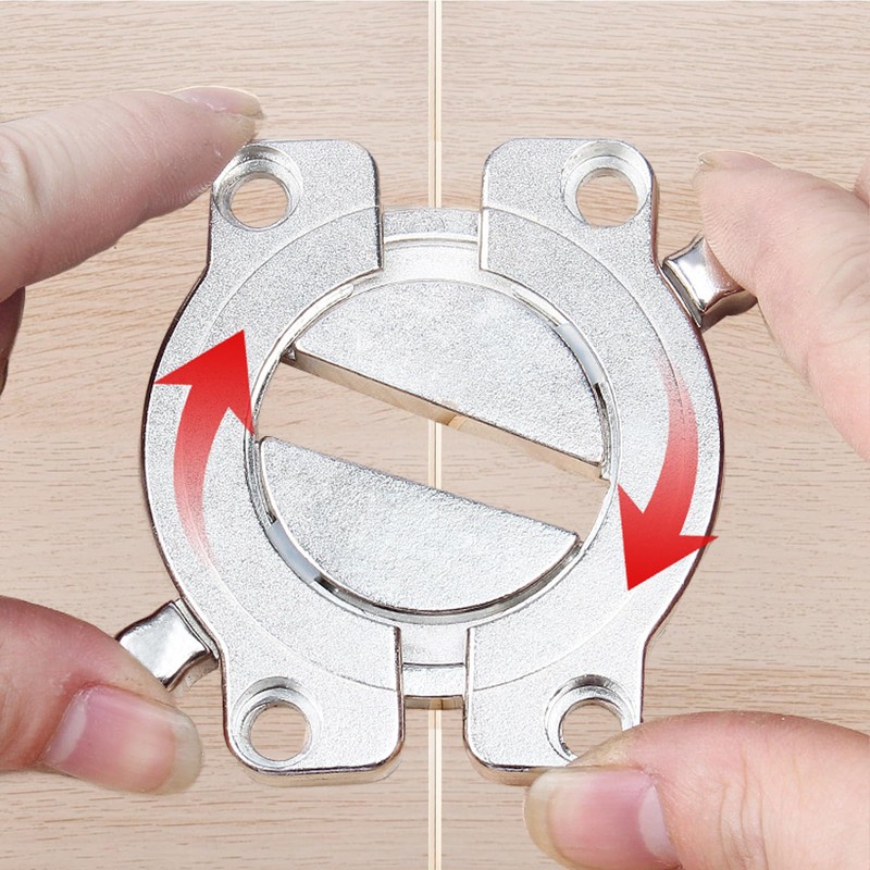Pack of 2 Table Top Connectors, Worktop Connection Rail, Zinc