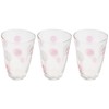 Aderia 9305 Glass, Cup, Tumbler, Polka Dot, 10.1 fl oz