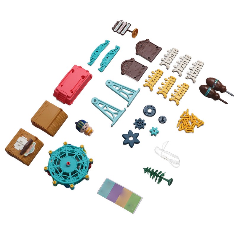 Kid Assembled Ferris Wheel Toy Nut Disassembled Maunal Ferris Wheel