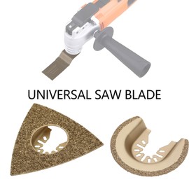 EMSea 4PCS Fast Fit Grouting Blades Carbide Tool Blades Oscillating Saw Mortar Cutting Saw Blades for Edge Trimmer for Polishing Cement Grit Grinding