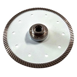 7" High Performance Diamond Saw Blades with Flush Cut Attachment for Granite, Quartz or Other Engineered Stones, 8mm Segment Height, 5/8" Threaded Arbor.