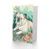 Artery8 Bulldog Lying in a Flower Field Modern Pastel Colour