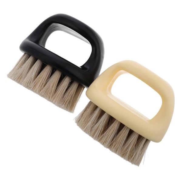 Baluue 2pcs Nail Art Brush Gentle Nail Scrubber for Professional