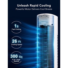 AIRTHRYL 35 INCH Evaporative Air Cooler, 3-IN-1 Quiet Portable Air Conditioners Windowless with 3 Speed, AC Unit for Bedroom Office