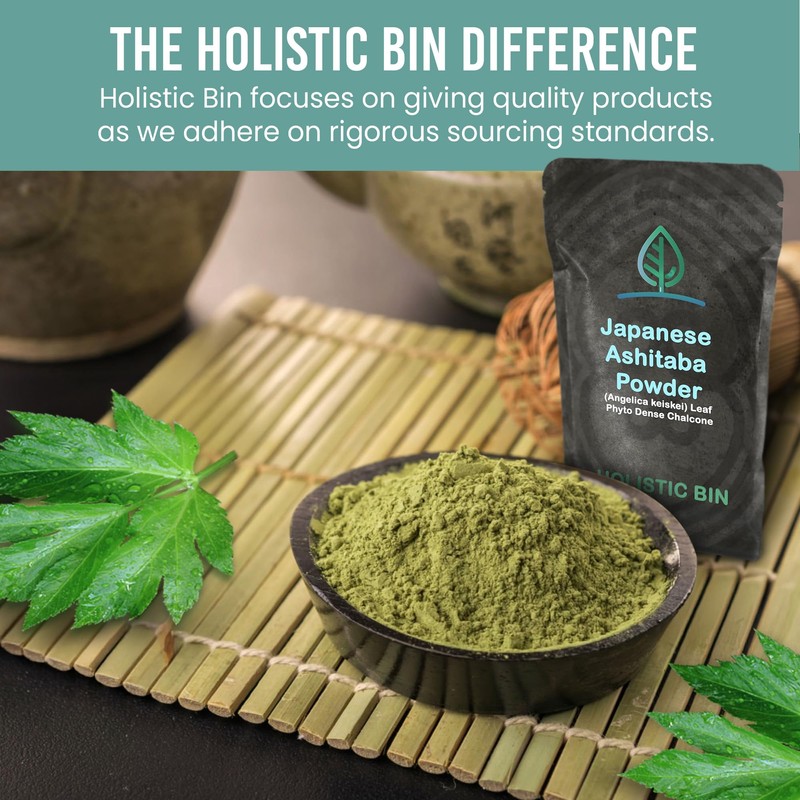 Holistic Bin Japanese Ashitaba Powder – Made with Ashitaba Leaves
