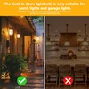 Dusk to Dawn LED Yellow Bug Light Bulb, 6W(40W Equivalent)